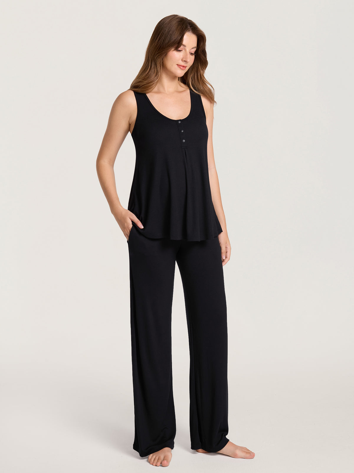 Ribbed Modal Maternity Lounge Pants 30"