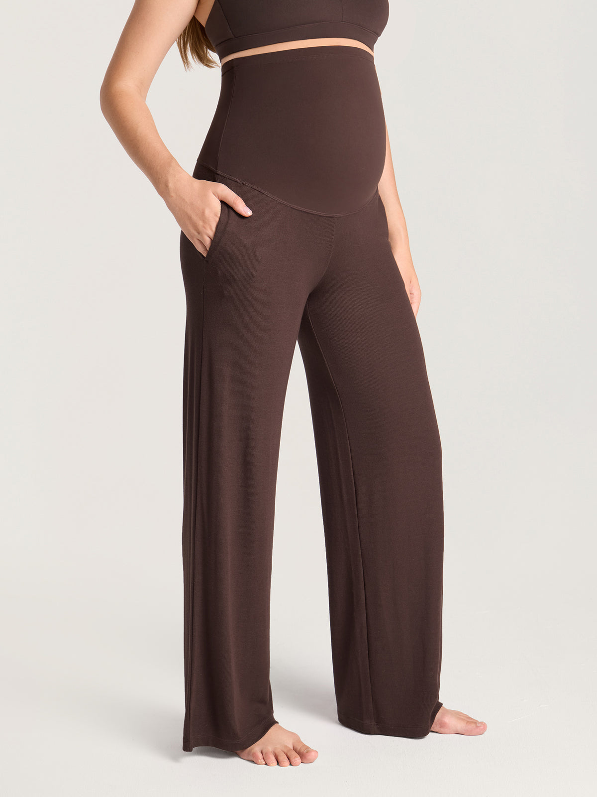 Cotton Rib Maternity Lounge Pants 30"